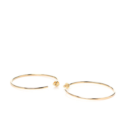 Tiffany 18K Yellow Gold Large Hoop Earrings 3 of 4