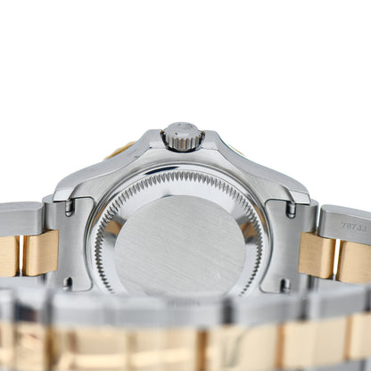Rolex Stainless Steel 18K Yellow Gold 29mm Oyster Perpetual Date Yacht-Master Watch Blue 69623 4 of 4