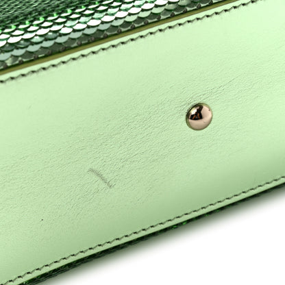 Gucci Metallic Calfskin Sequin Mini Diana Tote Bag Green 11 of 12