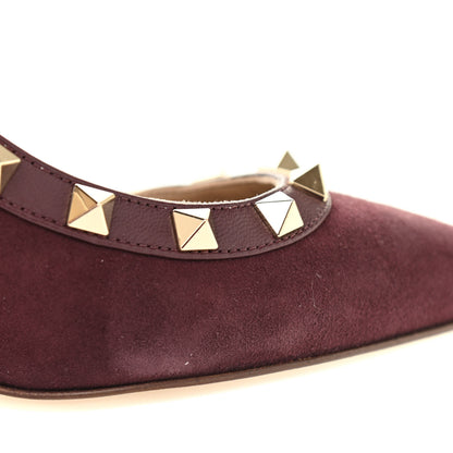 Valentino Garavani Suede Rockstud 85mm Pumps 39 Camelia 10 of 14