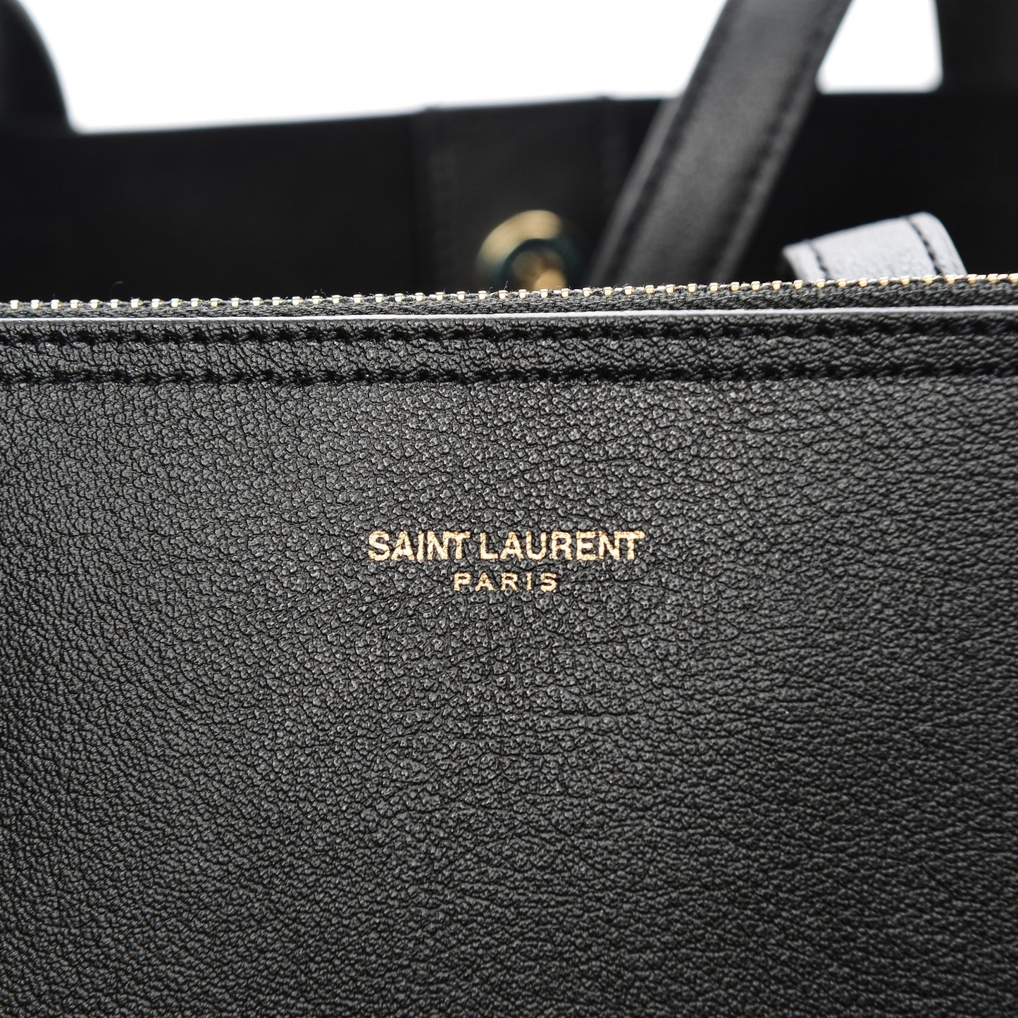 Calfskin Large Shopping Tote Black