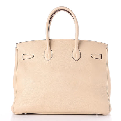 Hermes Taurillon Clemence Birkin 35 Parchemin 4 of 24