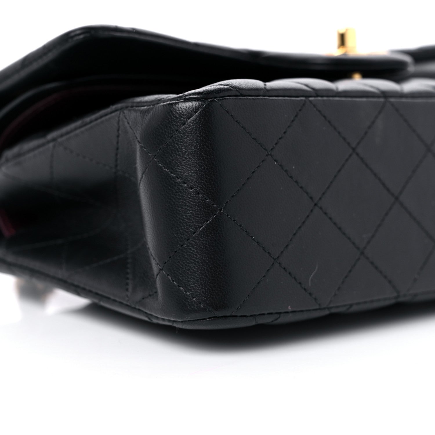 Chanel Lambskin Quilted Small Double Flap Black 8 of 13