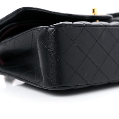 Chanel Lambskin Quilted Small Double Flap Black 8 of 13