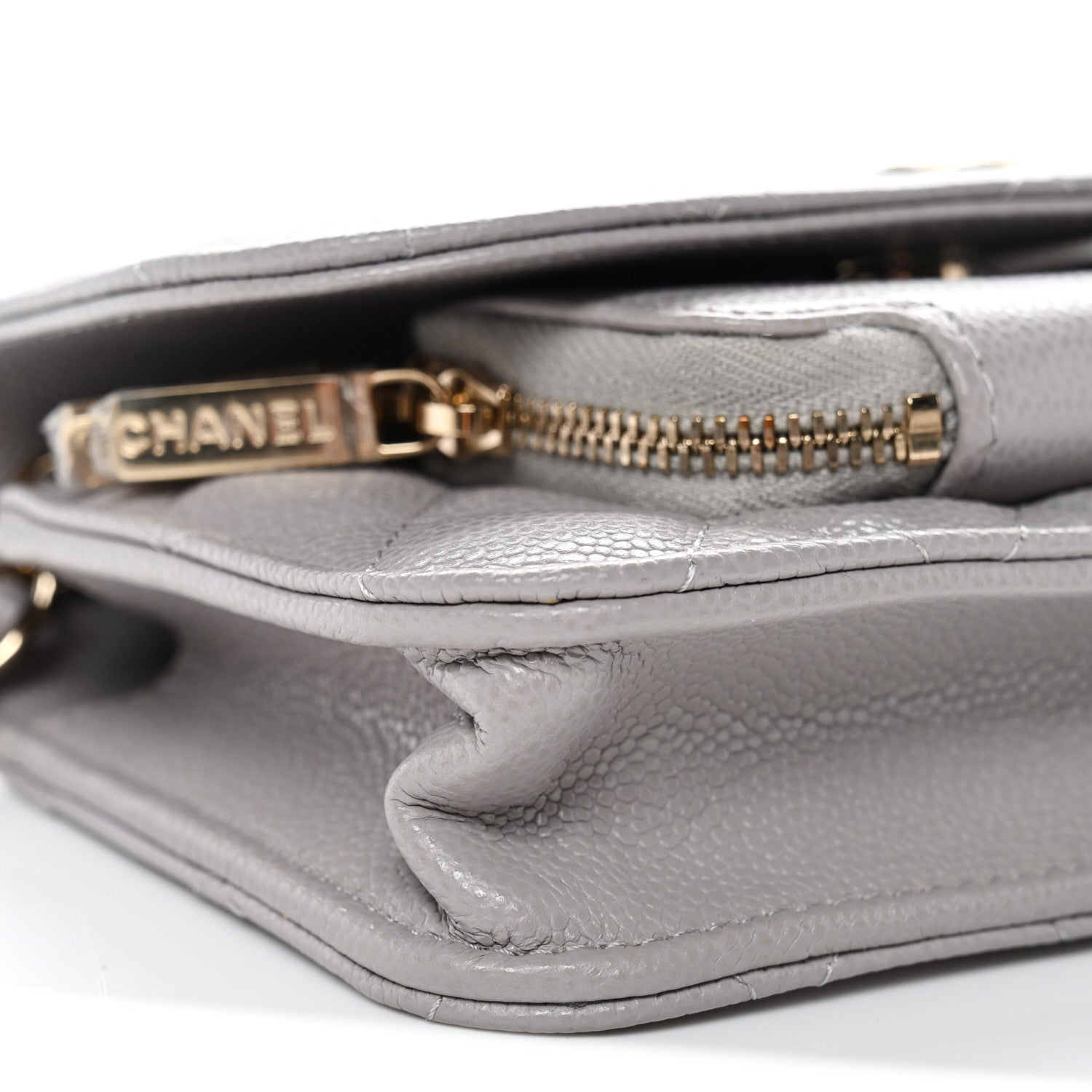 Chanel Caviar Quilted Mini Business Affinity Flap Grey 10 of 12