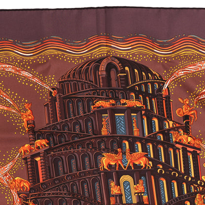 Hermes Silk Les Rivieres de Babel Scarf 90 2 of 4