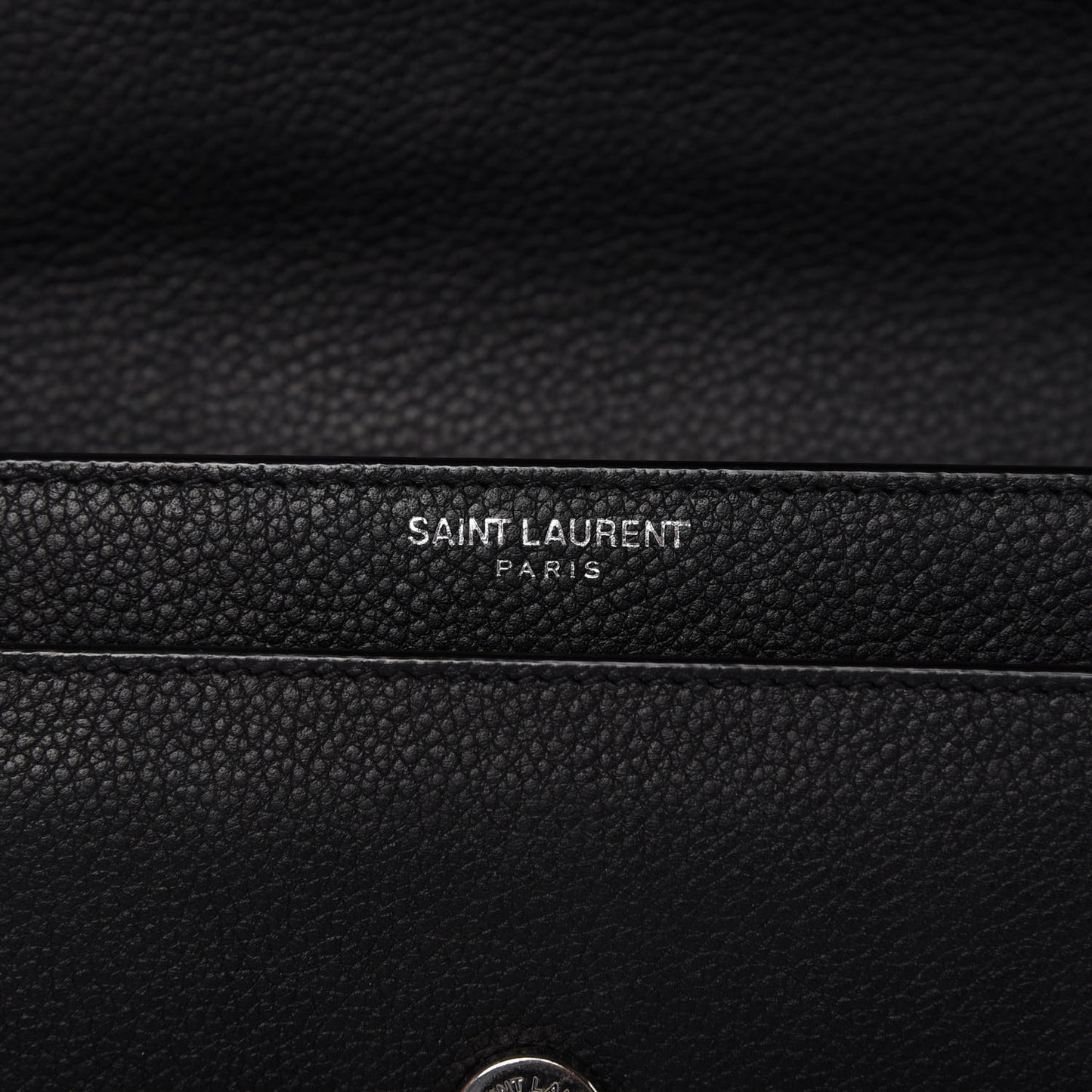 Grained Calfskin Small Monogram Sunset Black