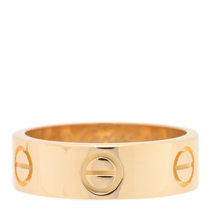 Cartier 18K Yellow Gold 5.5mm LOVE Ring 50 5.25 1 of 5