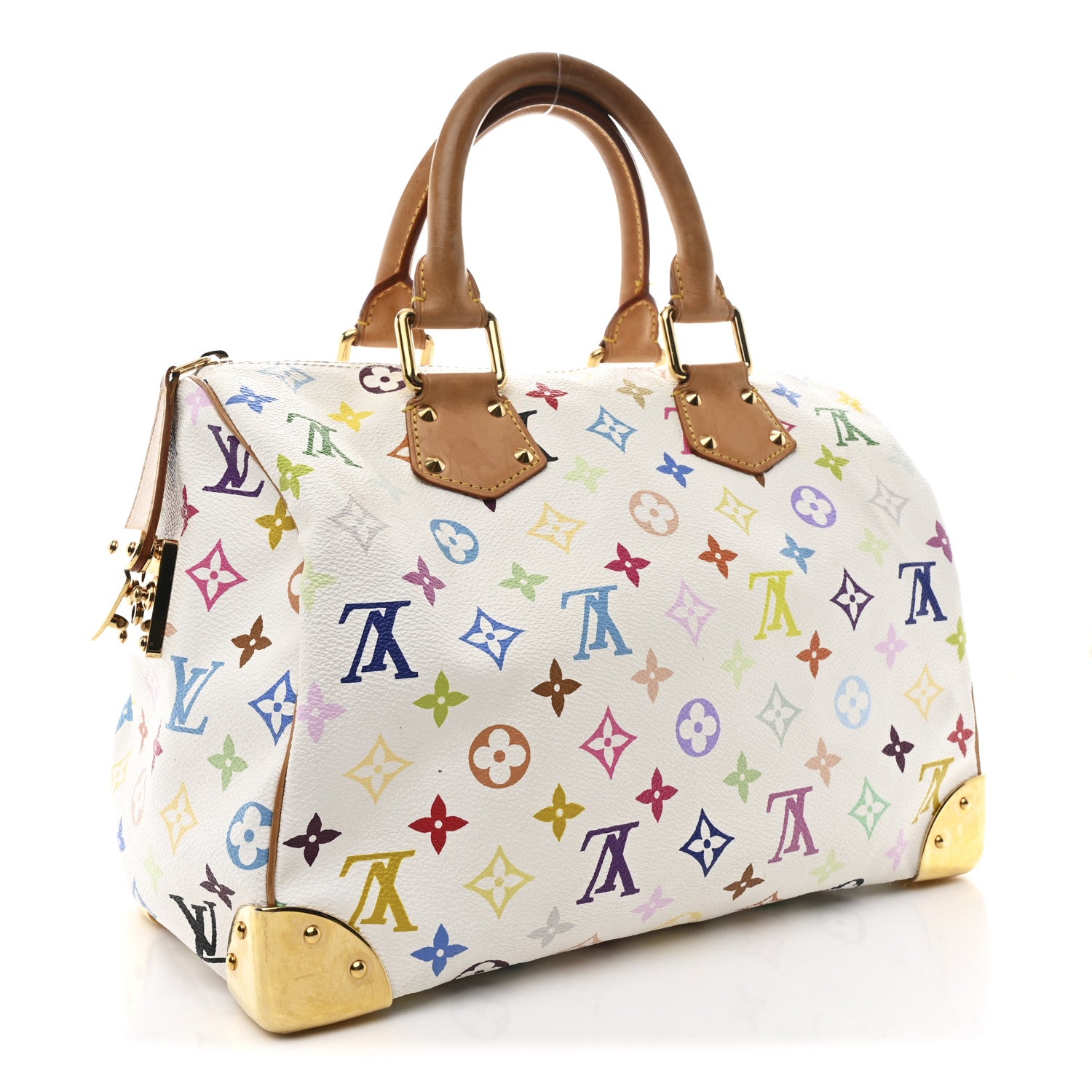 Louis Vuitton Monogram Multicolor Speedy 30 White 3 of 10