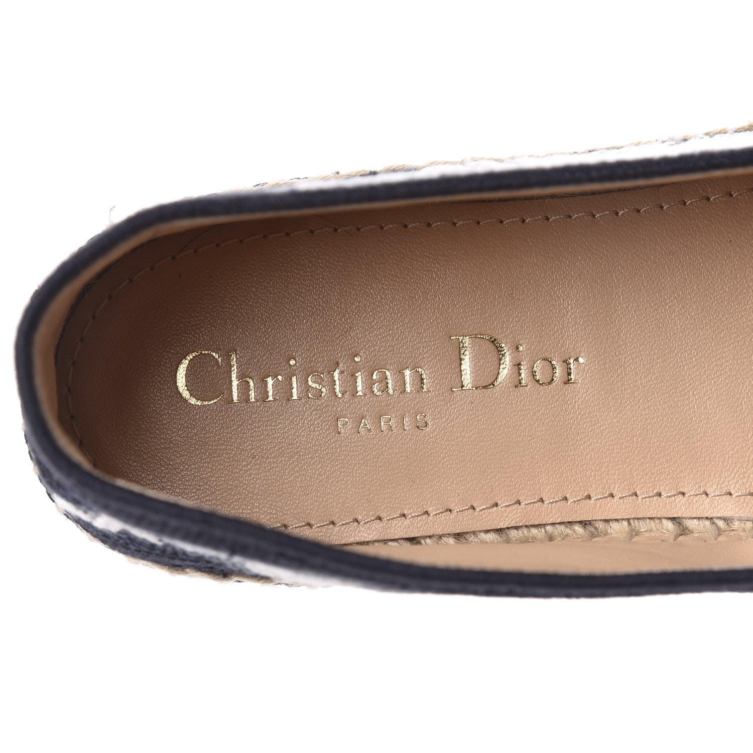 Christian Dior Canvas Tie and Dior Embroidered Granville 15mm Espadrilles 38 Denim 7 of 10