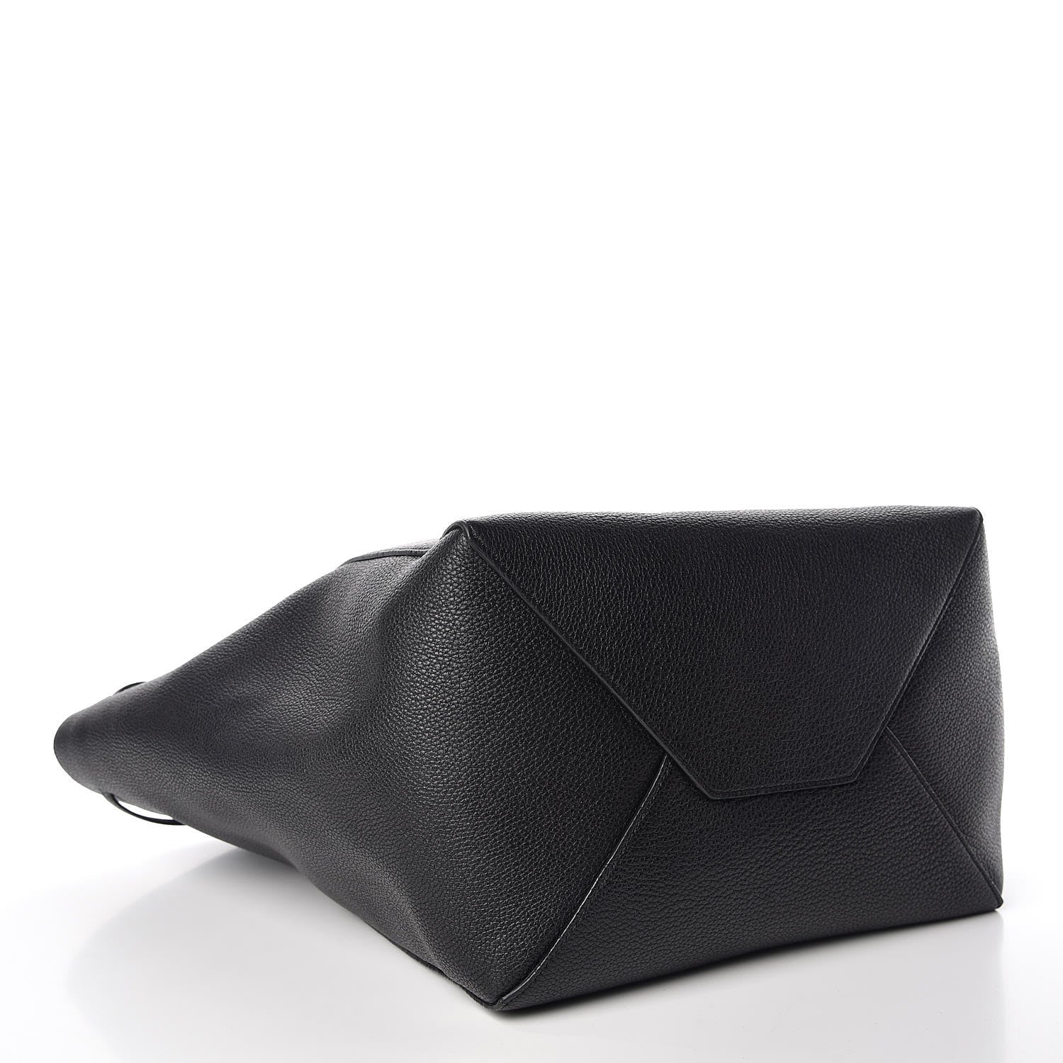 Celine Soft Grained Calfskin Medium Belt Cabas Phantom Black 4 of 9
