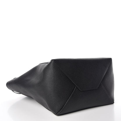 Celine Soft Grained Calfskin Medium Belt Cabas Phantom Black 4 of 9
