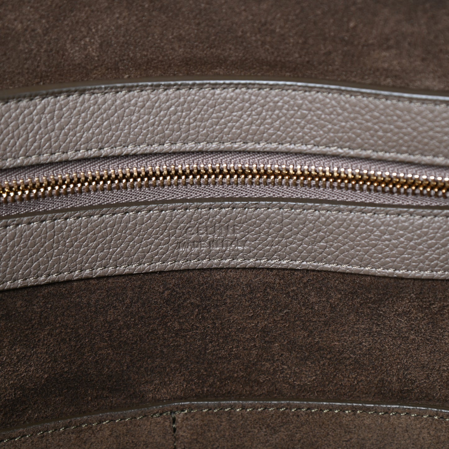 Soft Grained Calfskin Small Belt Cabas Phantom Taupe