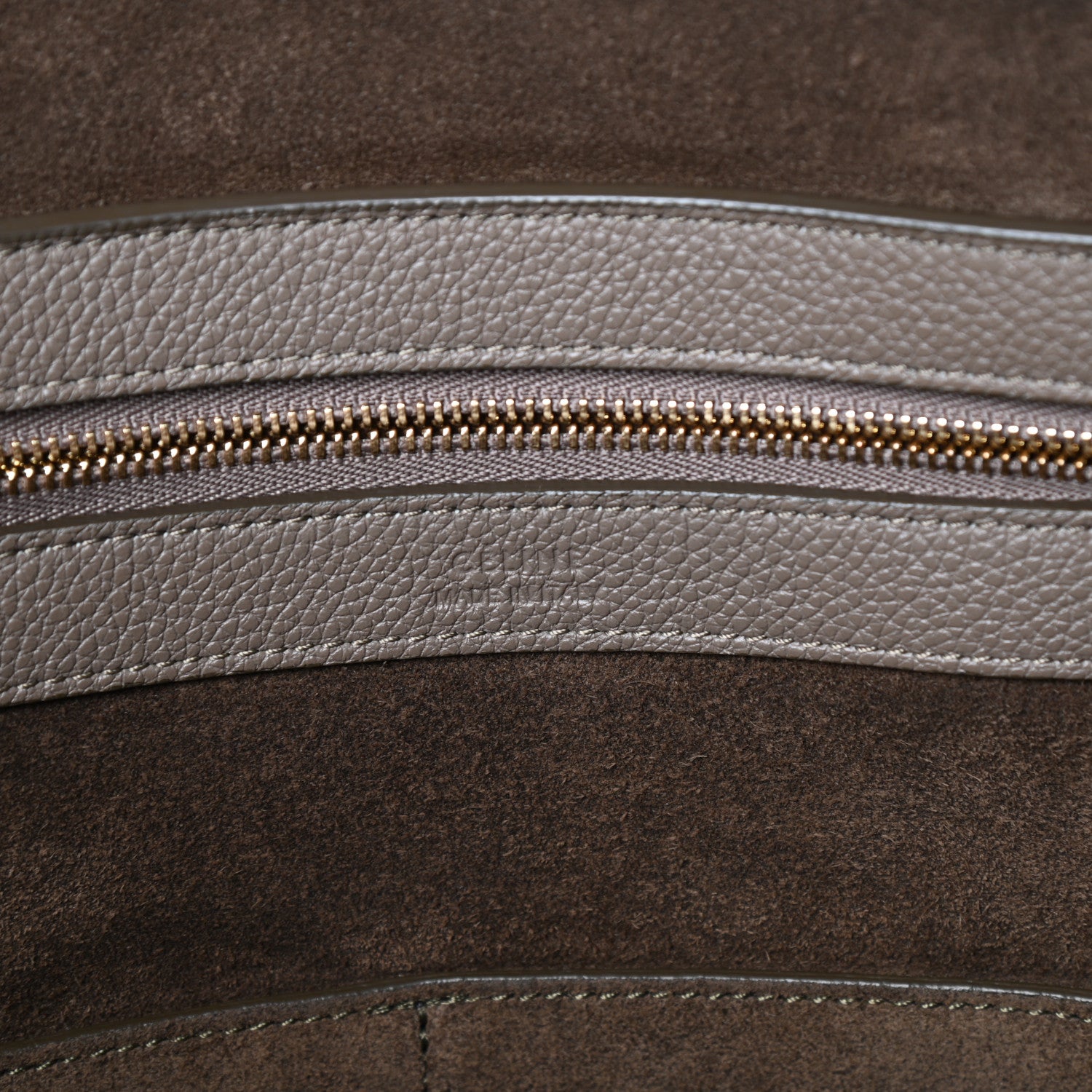 Celine Soft Grained Calfskin Small Belt Cabas Phantom Taupe 6 of 9