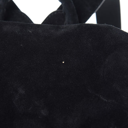 Balenciaga Baby Daim Suede Gold Metallic Edge Hardware Backpack Black 8 of 12