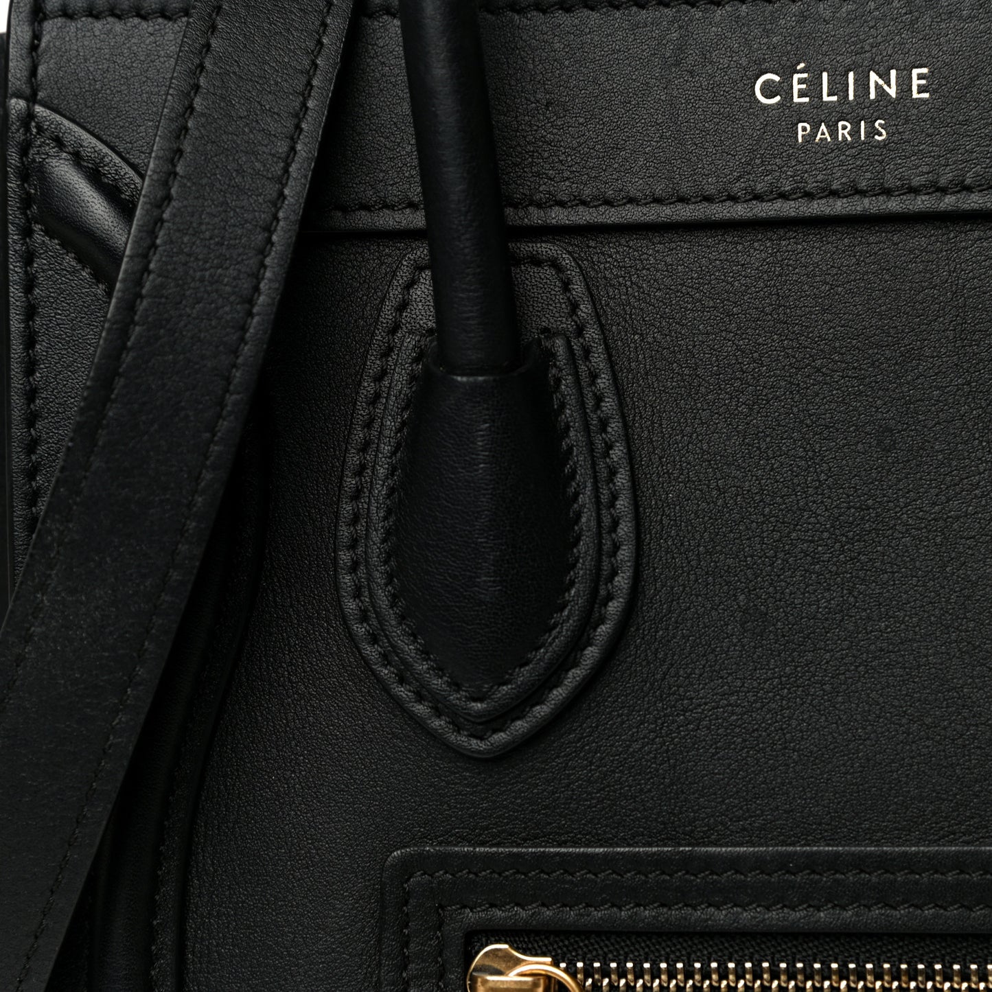 Smooth Calfskin Nano Luggage Black