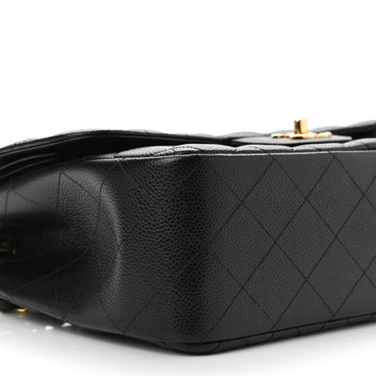Chanel Caviar Quilted Jumbo Double Flap Black 9 of 11