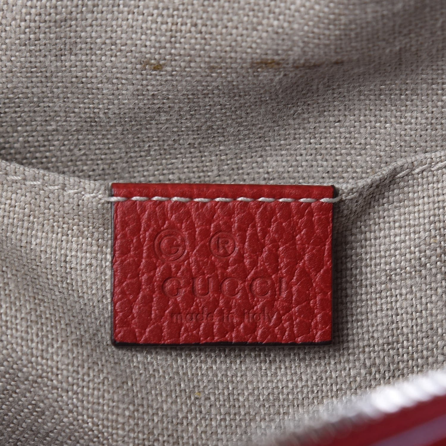 Gucci Monogram Mini Bree Messenger Bag Red 6 of 10
