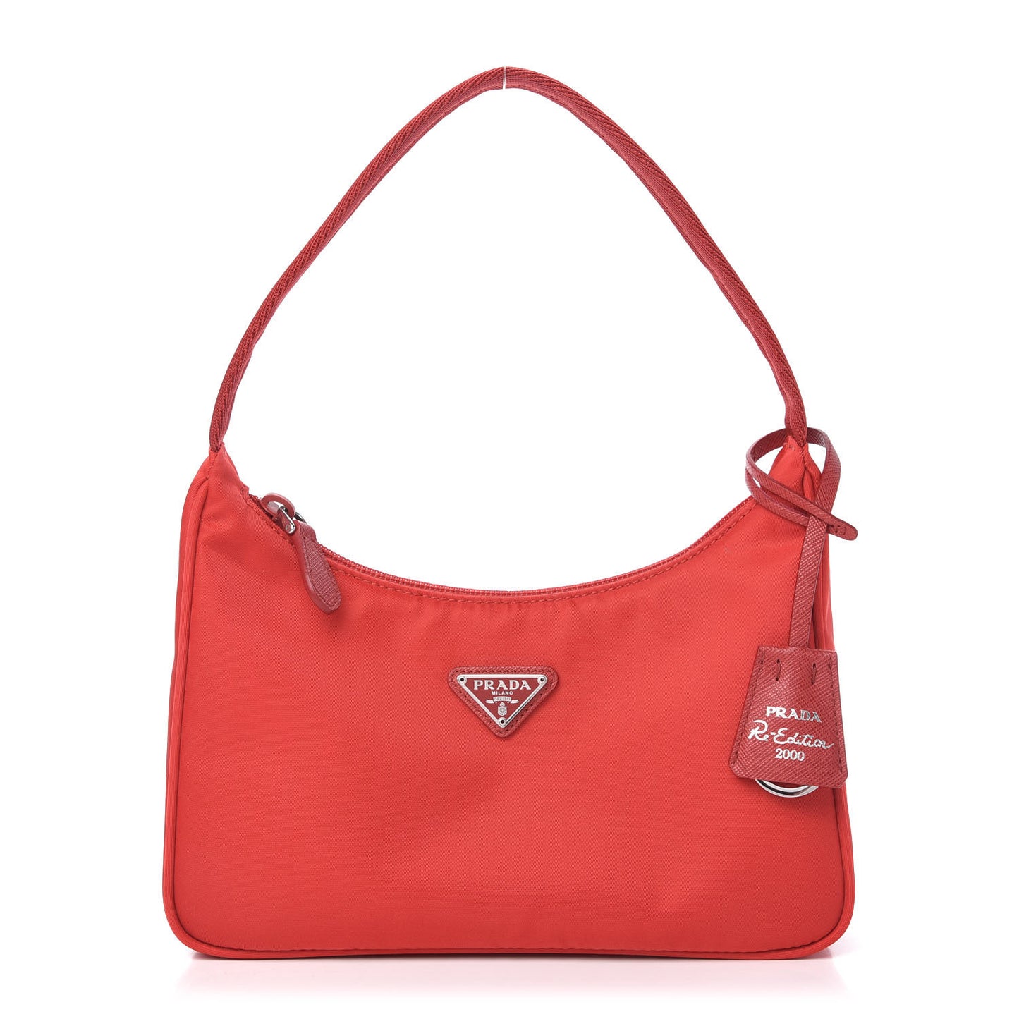 Tessuto Nylon Mini Re-Edition 2000 Bag Rosso