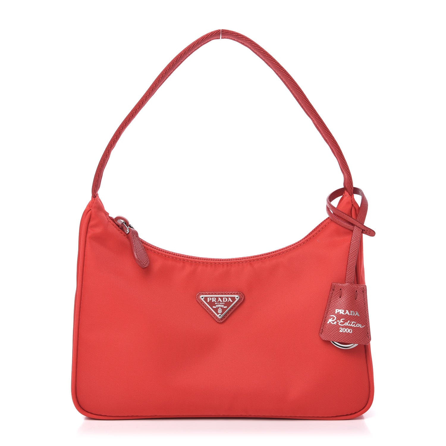 Prada Tessuto Nylon Mini Re-Edition 2000 Bag Rosso 1 of 12