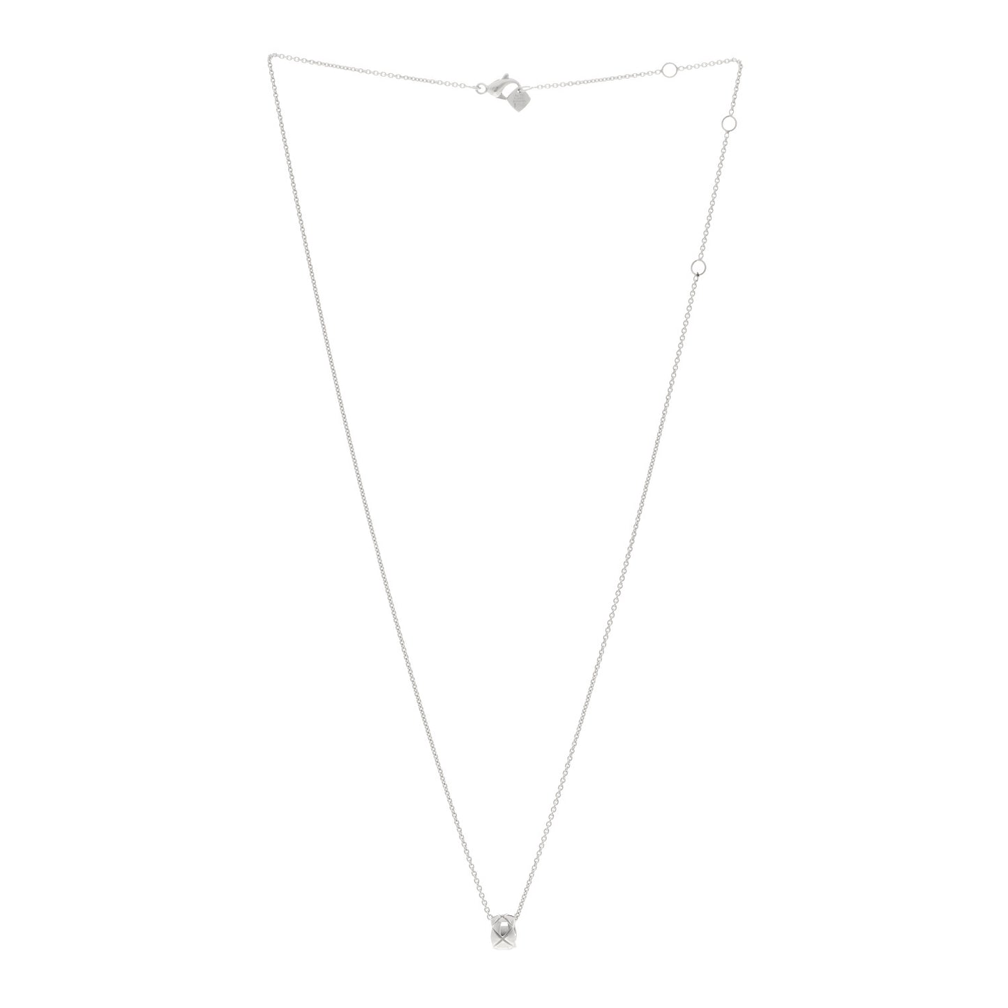 18K White Gold Coco Crush Pendant Necklace