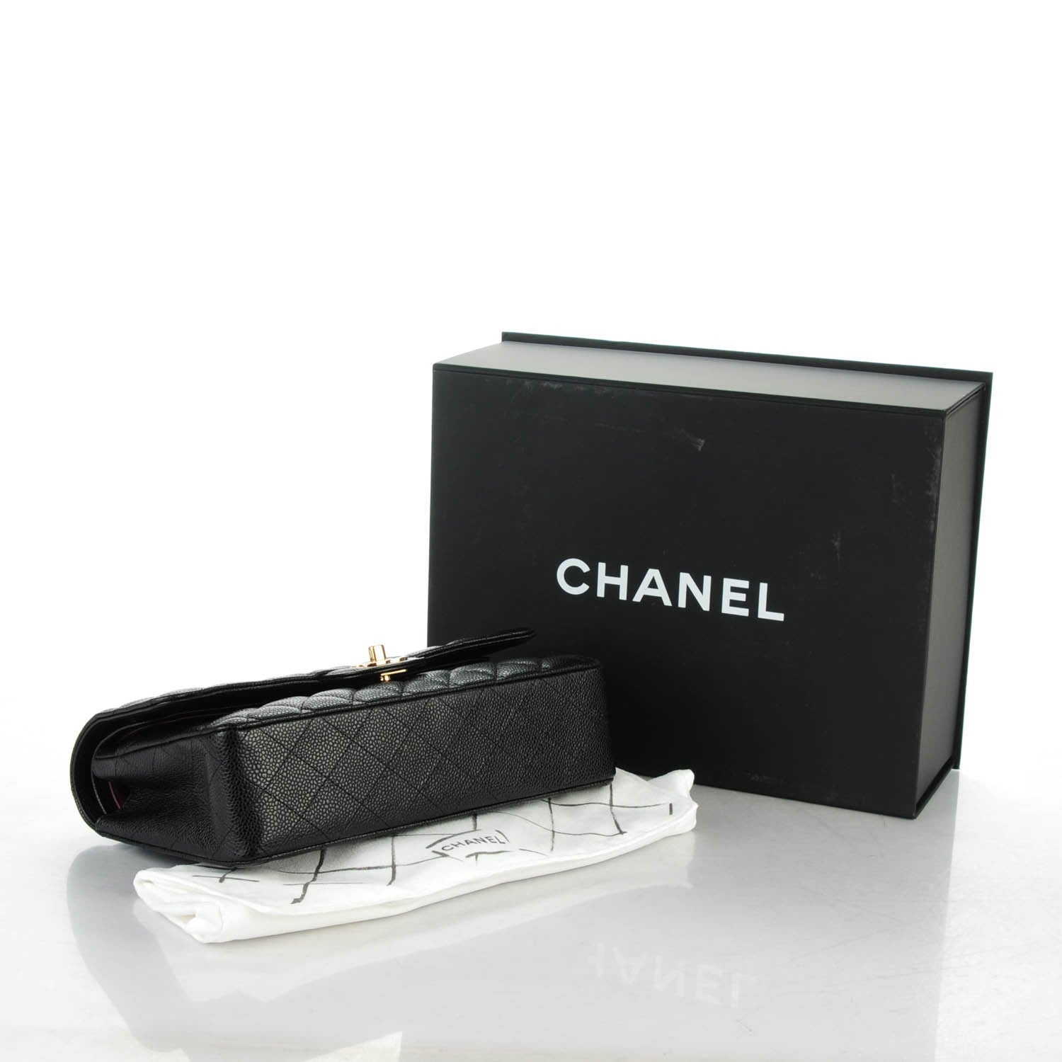 Chanel Caviar Quilted Medium Double Flap Black 4 of 7