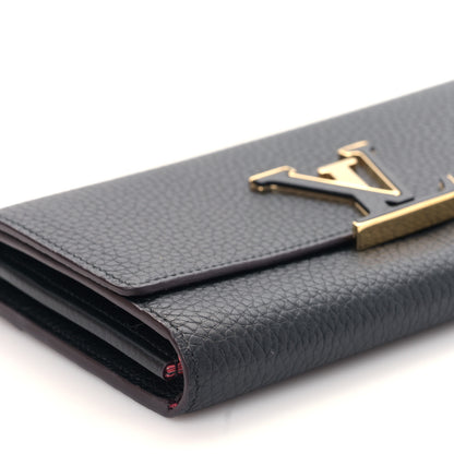 Louis Vuitton Taurillon Capucines Wallet Black 7 of 9