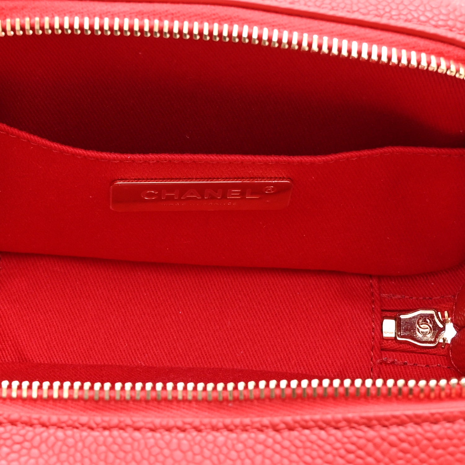Chanel Caviar Quilted Waist Bag Red 5 of 10