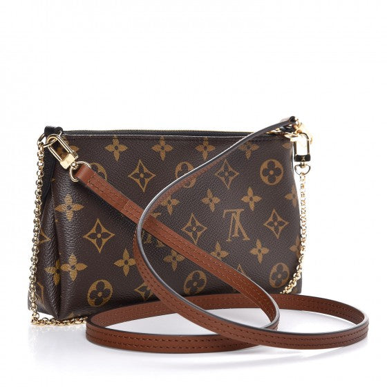 Louis Vuitton Monogram Pallas Clutch Black 4 of 10