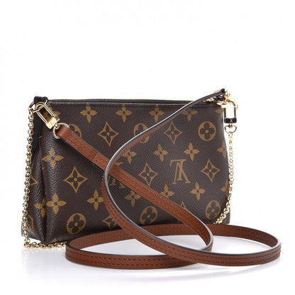 Louis Vuitton Monogram Pallas Clutch Black 4 of 10
