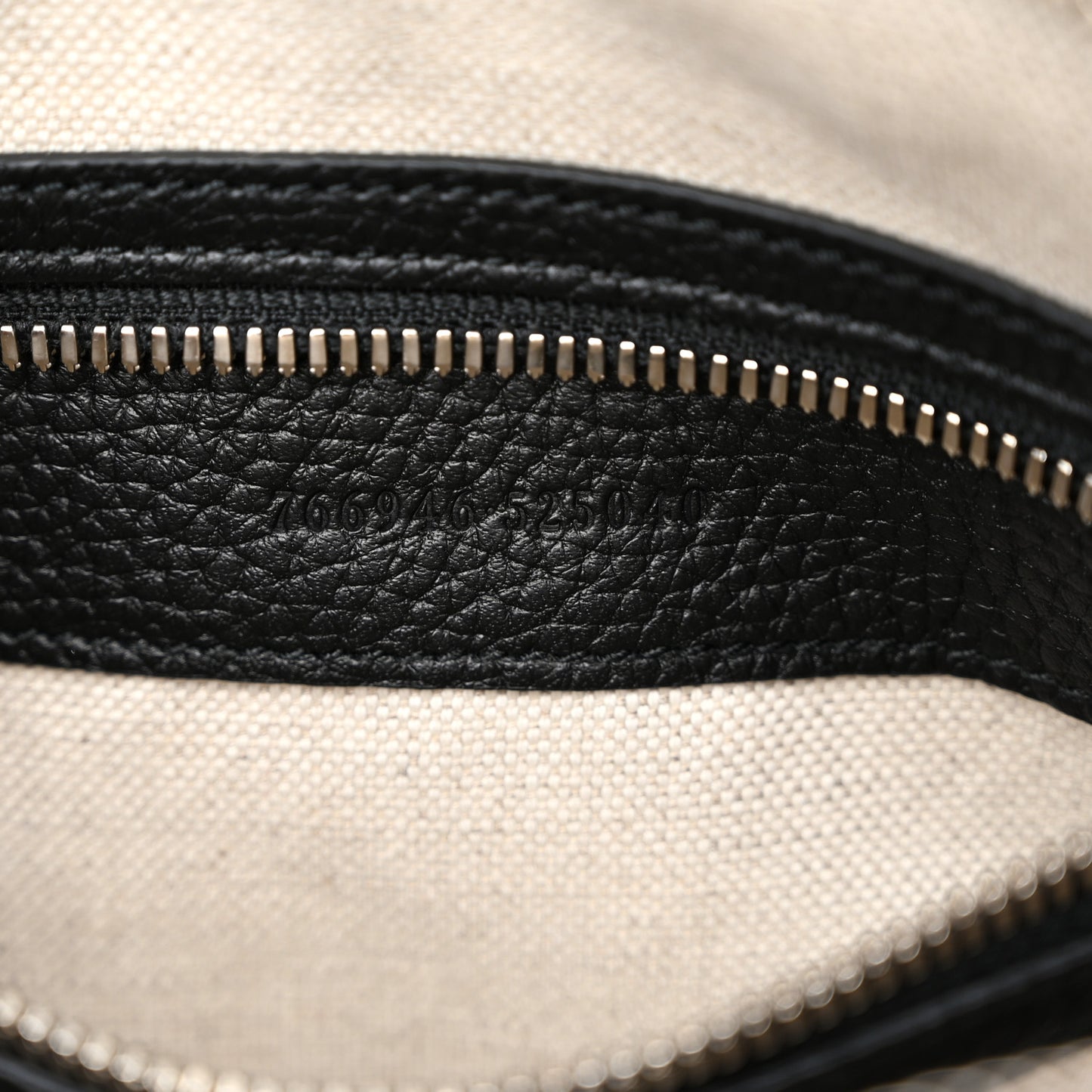 Piuma Calfskin Jumbo GG Embossed Medium Messenger Bag Black