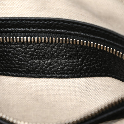 Gucci Piuma Calfskin Jumbo GG Embossed Medium Messenger Bag Black 7 of 10