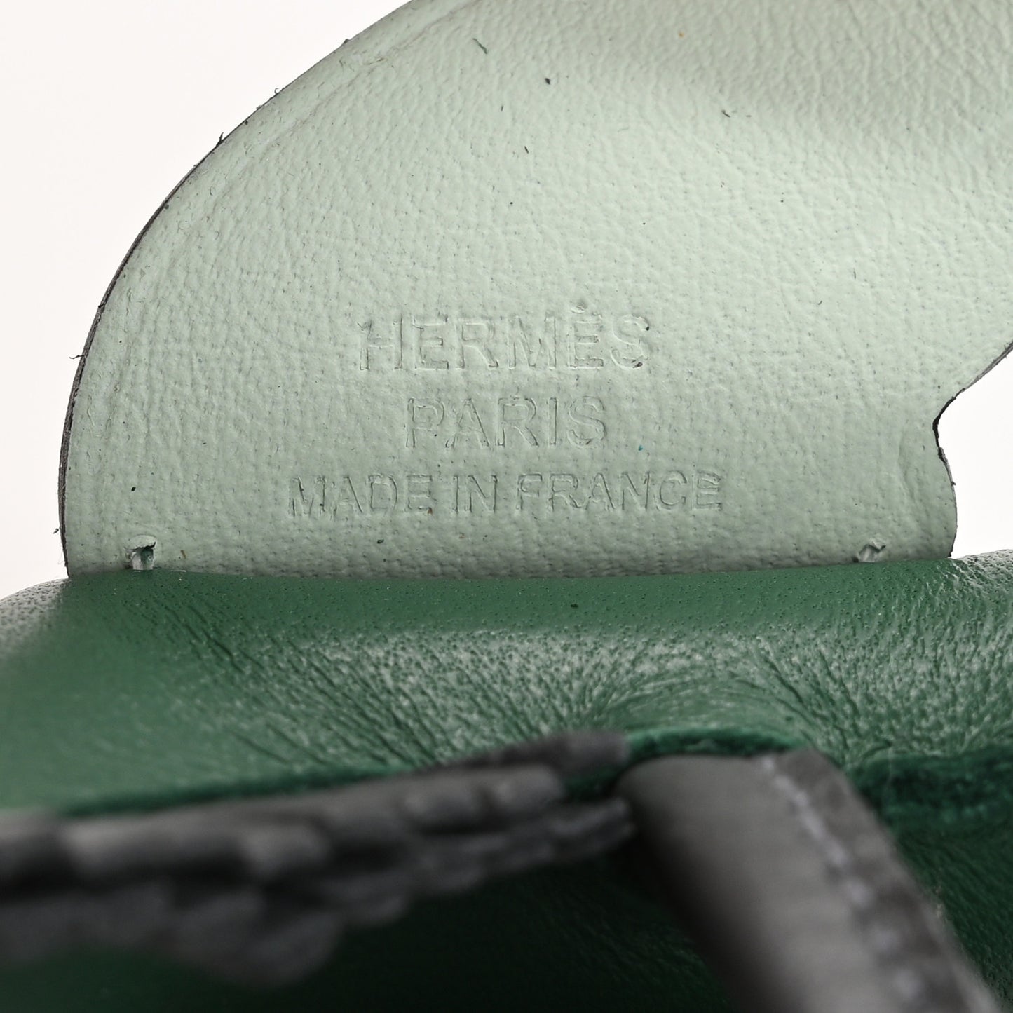 Milo Lambskin Grigri Rodeo Pegase Horse Bag Charm PM Vert Moyen Ardoise Vert Peppermint