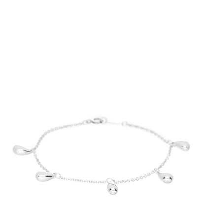 Tiffany Sterling Silver Elsa Peretti Five Station Teardrop Bracelet 1 of 3