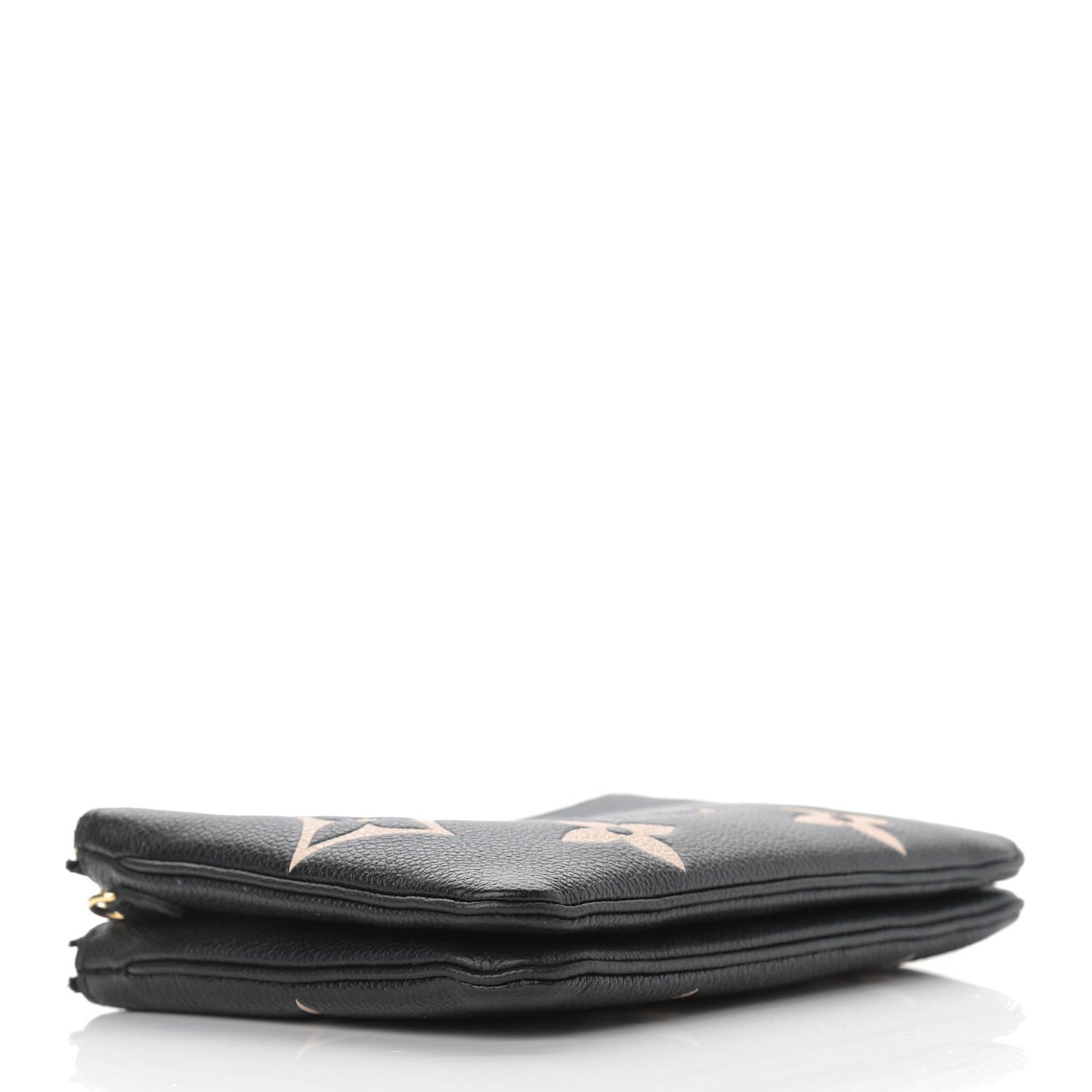 Empreinte Monogram Giant Double Zip Pochette Black Cream