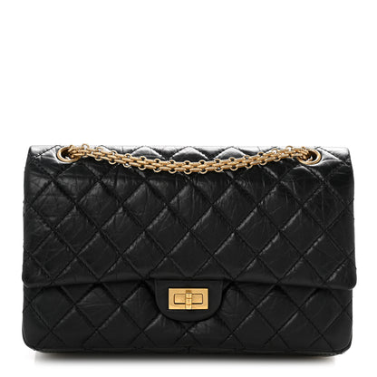 Chanel Aged Calfskin Quilted 2.55 Reissue 226 Flap Black 1 of 12