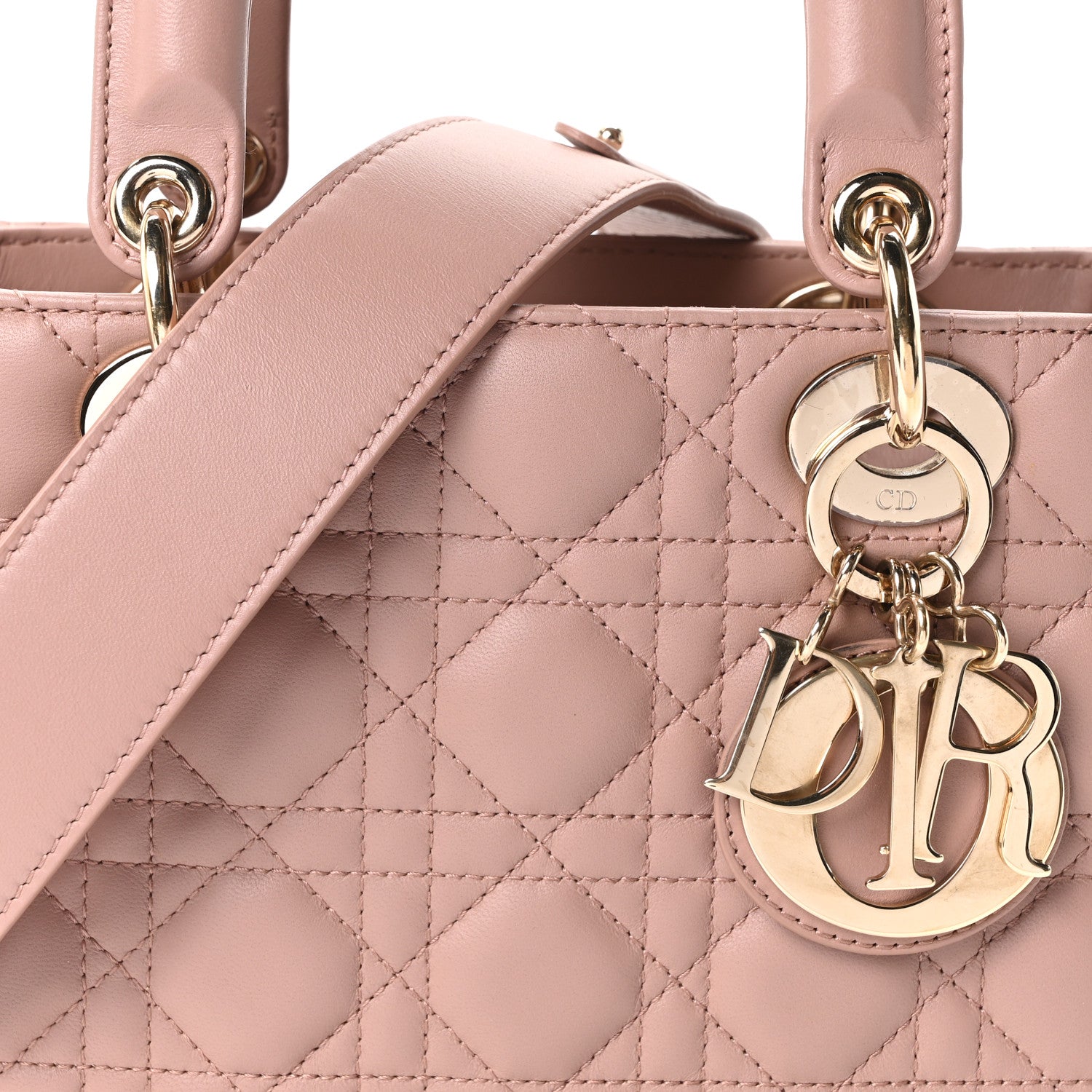 Christian Dior Lambskin Cannage Small My ABCDior Lady Dior Fard 8 of 10