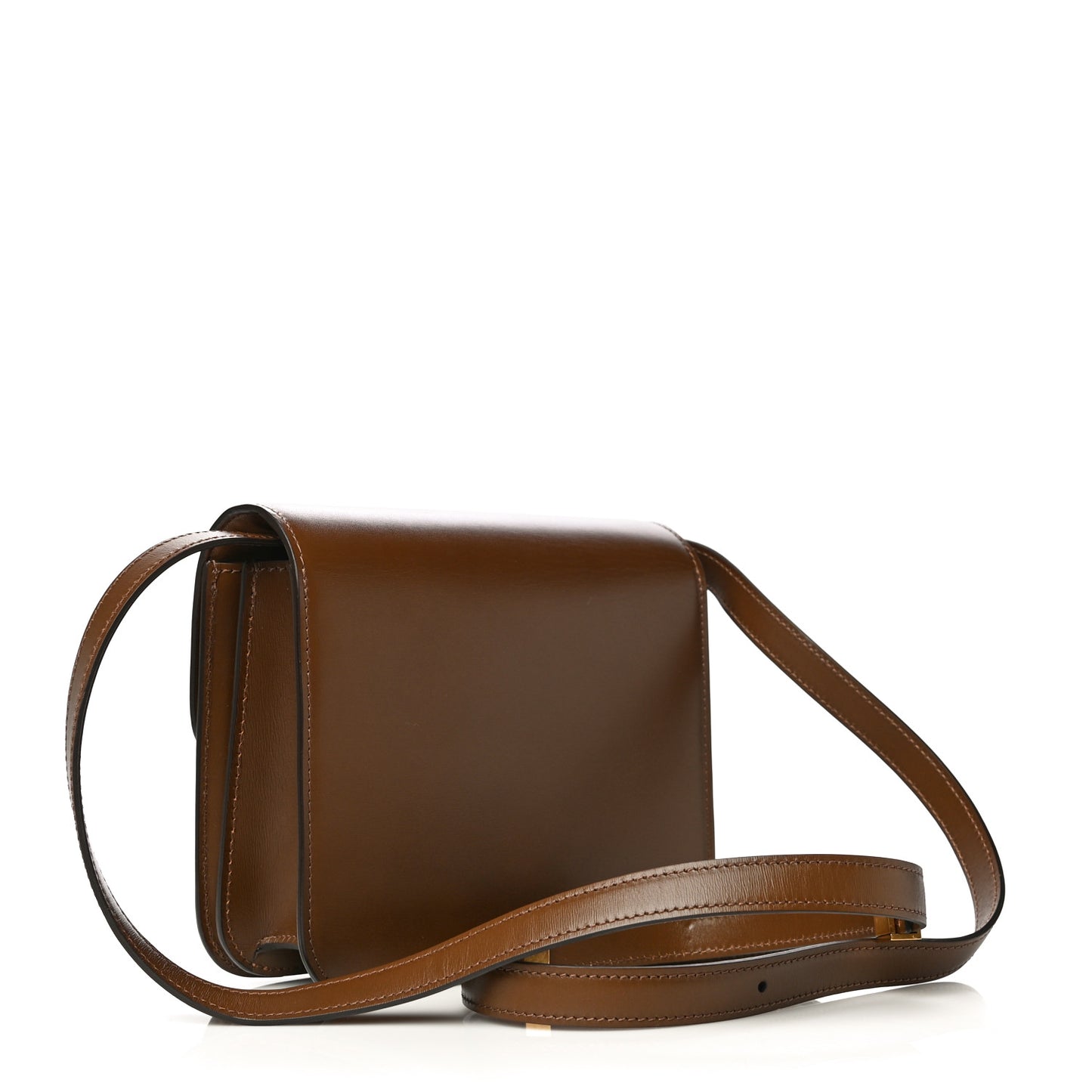 Box Calfskin Teen Classic Box Flap Bag Camel