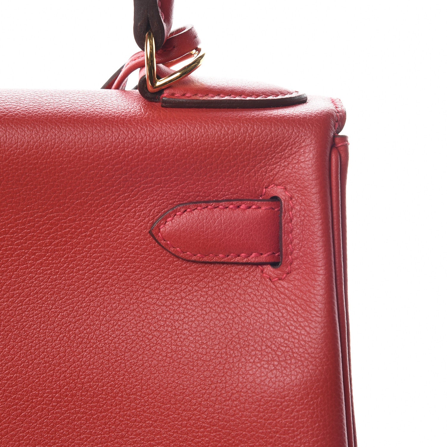 Hermes Evercolor Kelly Retourne 28 Rouge Casaque 15 of 39