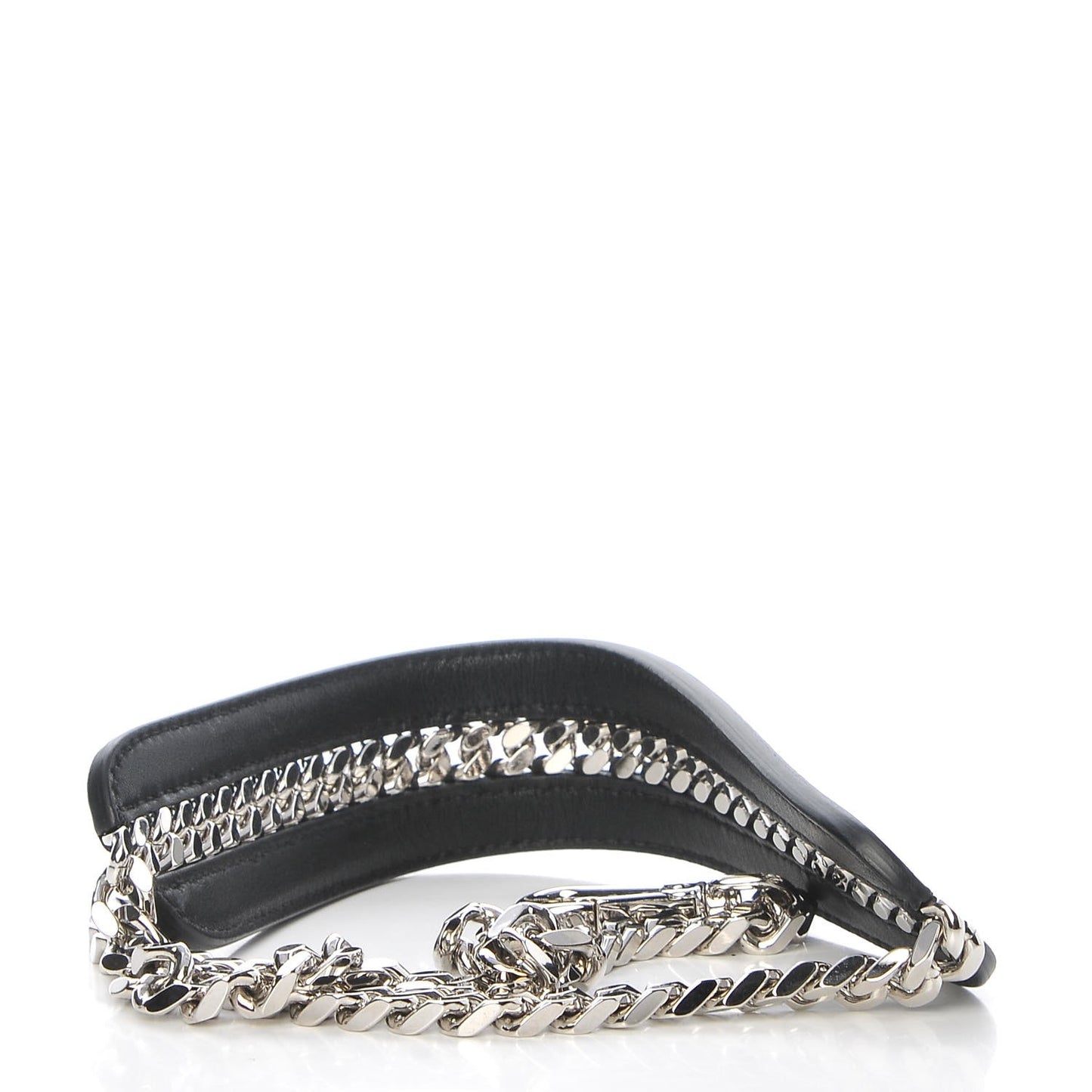 Calfskin Chain Strap You Black