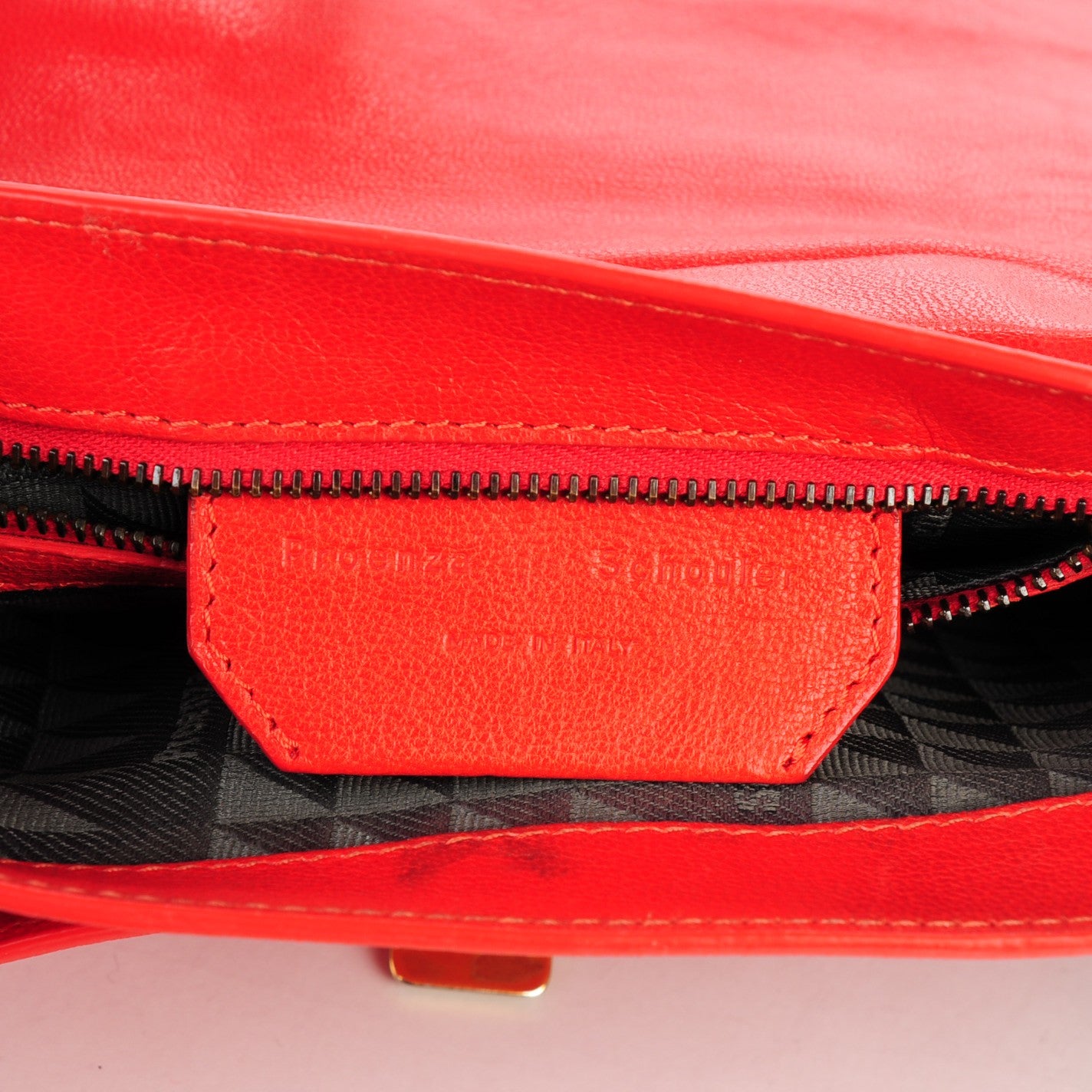 Proenza Schouler Lambskin PS1 Mini Pouch Messenger Fire Red 8 of 11