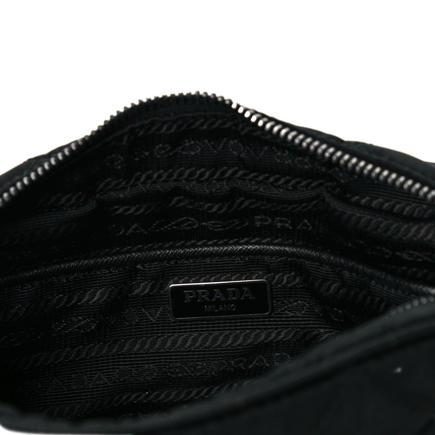 Prada Nylon Tessuto Impuntu Quilted Chain Crossbody Black 5 of 6