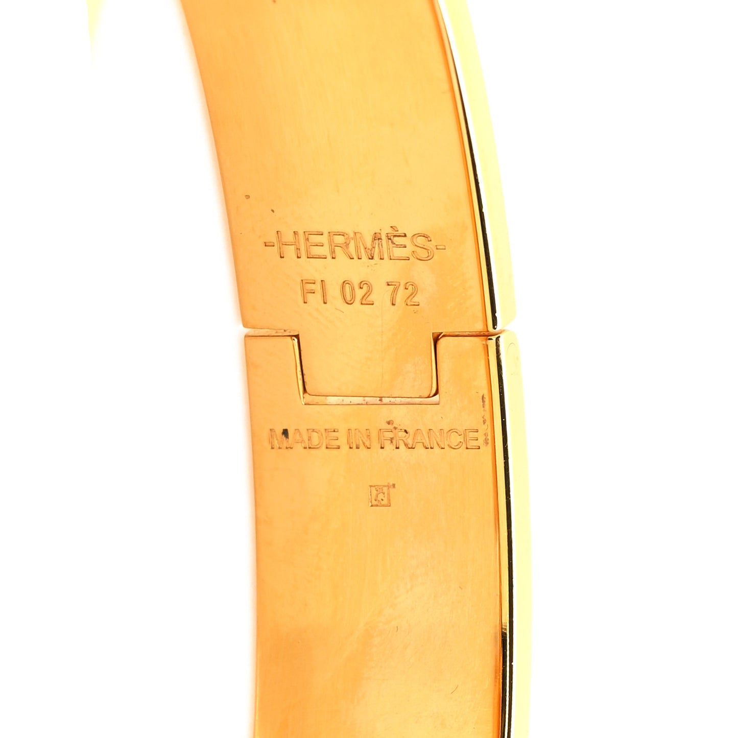 Enamel Narrow Clic Clac H Bracelet PM Black