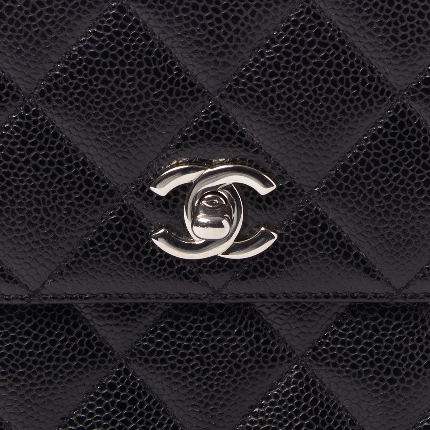 Chanel Caviar Quilted Jumbo Kelly Flap Black 7 of 9