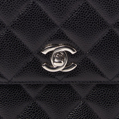 Chanel Caviar Quilted Jumbo Kelly Flap Black 7 of 9