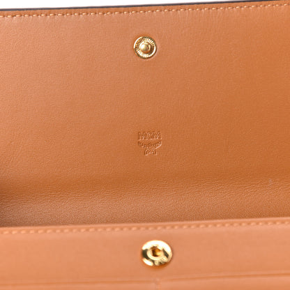 MCM Visetos Continental Flap Wallet Cognac 7 of 8