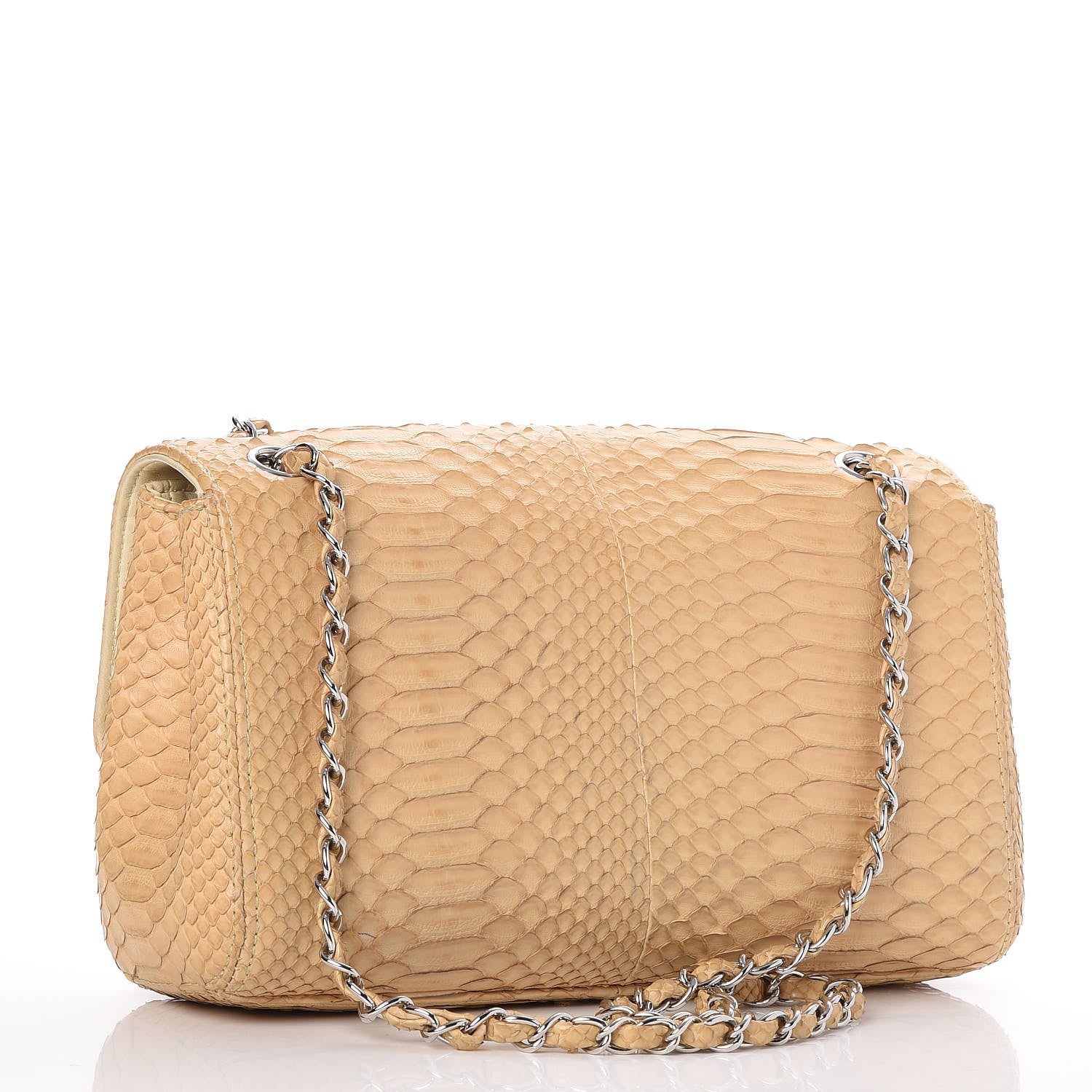 Chanel Python Medium Soho Tassel Flap Beige 2 of 16