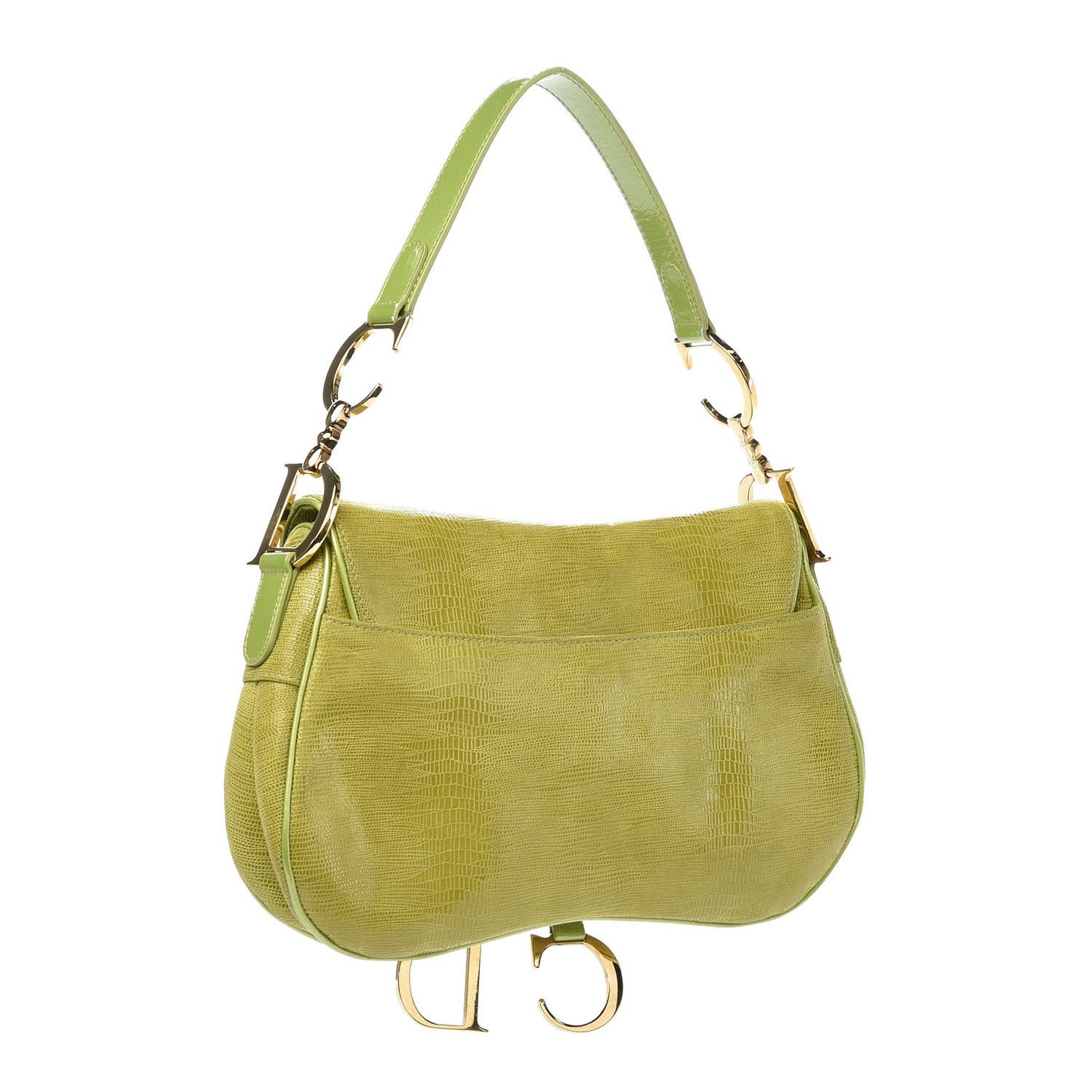 Lizard Double Saddle Bag Green