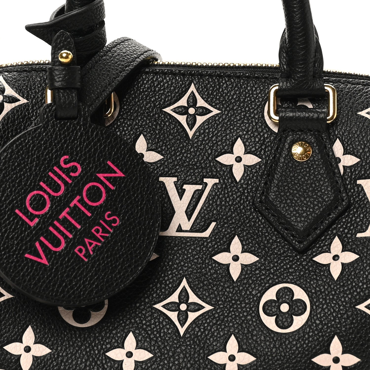 Louis Vuitton Empreinte Monogram Spring in the City Speedy Bandouliere 20 Black White Pink 7 of 9