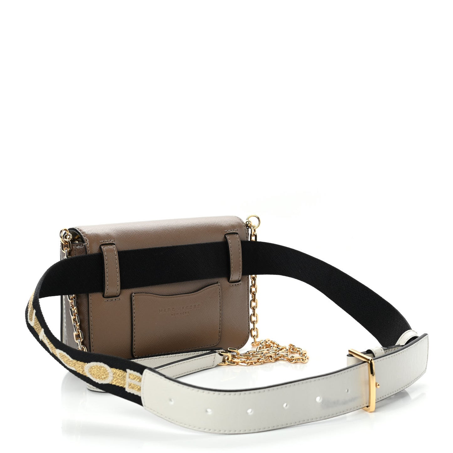 Saffiano Hip Shot Belt Bag Sandcastle